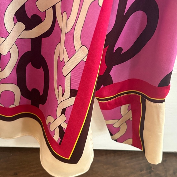 Zara Chain Print Blouse Size Large - Picture 7 of 9